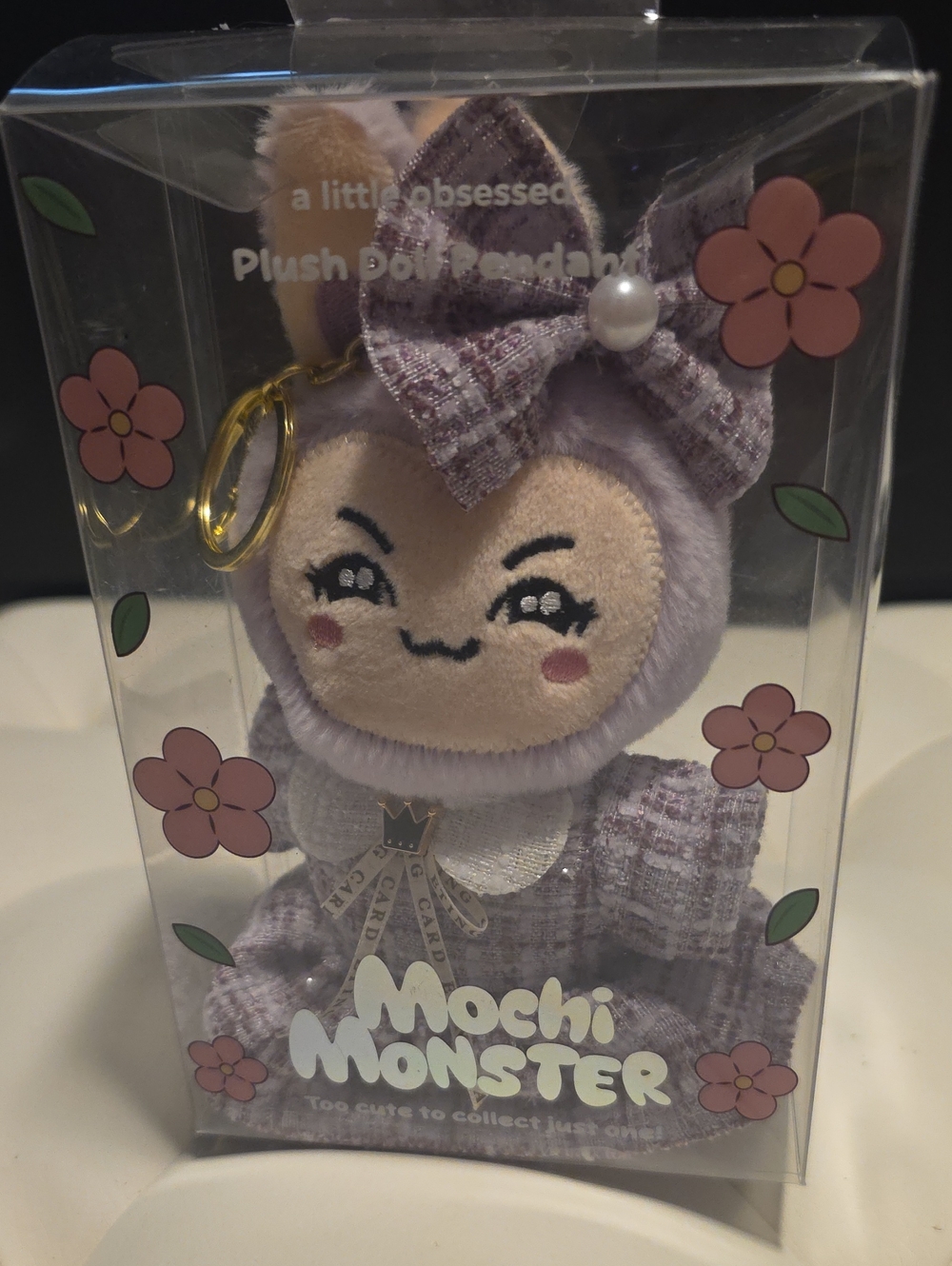 Mochi Monster Plush Doll Pendant Purple Bunny Kawaii A Little Obsessed (D-1)